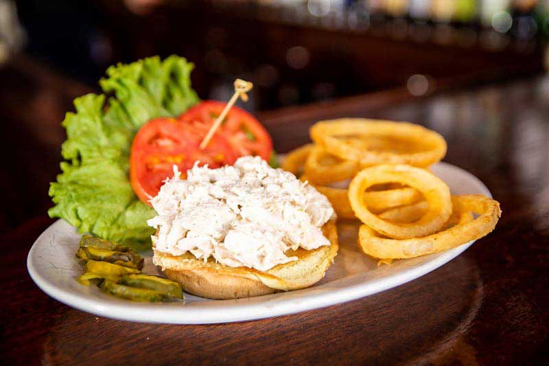 tuna sandwich onion rings | Shoppers Cafe Waltham tuna sandwich sports bar restaurant waltham ma