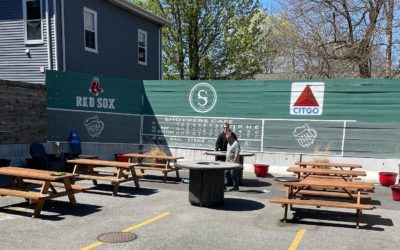 Patio Preview!  So close to being ready!  Now all we need is great weather! ️ #Waltham #moodyst #shoppers #outdoordining #patioseason